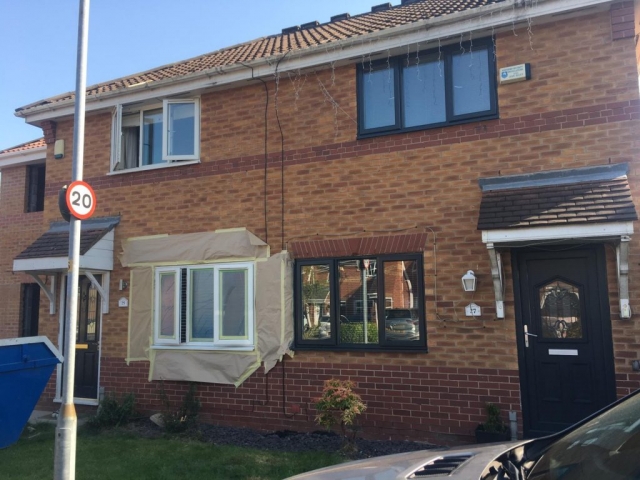 UPVC Window Spraying