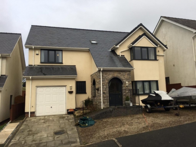 Newly Painted Garage Door Spraying 