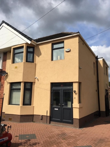 Newly Painted Black Door  