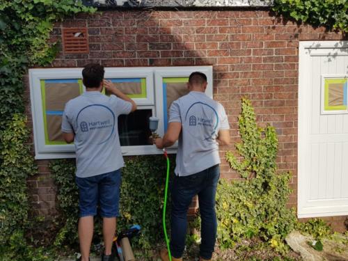 Spray Paint UPVC Windows cost